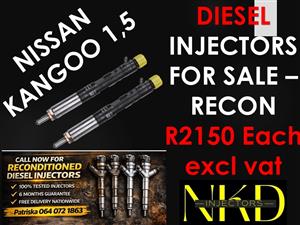 NISSAN KANGOO - INJECTORS -PRICE ON REQUEST NEW OR RECONED 
