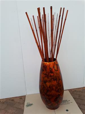 Big Decorate Vase Whit Bamboo Sticks Junk Mail