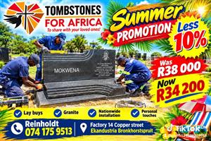 Tombstones for Africa 40