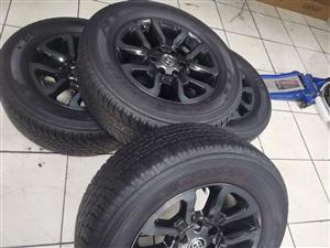 18inch mag rims and tyres for Legend RS   Toyota hilux legend50