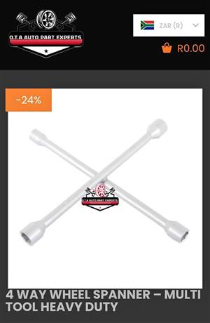 4 Way Wheel Spanner – Multi Tool Heavy Duty