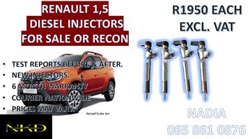 DIEEL INJECTORS FOR SALE FOR RENAULT 1.5
