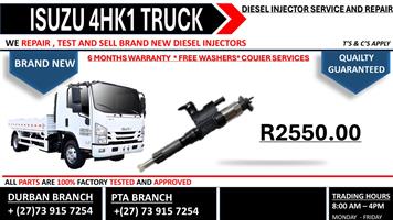 Isuzu 4hk1 Truck Diesel Injectors 