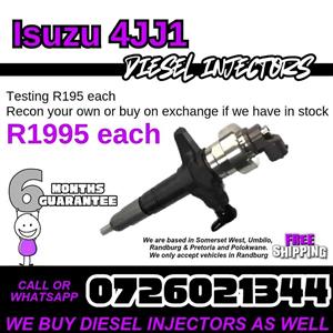 Isuzu 4JJ1 diesel injectors for sale