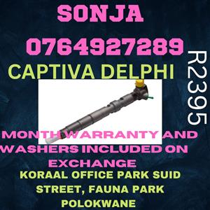 CAPTIVA DELPHI DIESEL INJECTORS FOR SALE OR RECON 