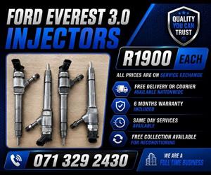 FORD EVEREST 3.0 INJECTORS FOR SALE WITH WARRANTY 