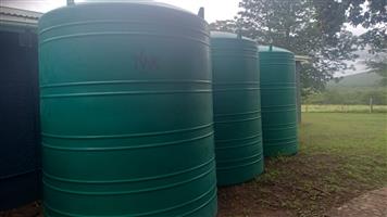 2 x 10 000 lt water tanks.