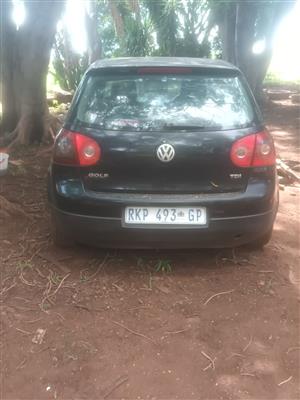 non runner Golf model Mk5 2009 TDI1.9