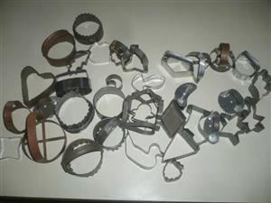  vintage Cookie pastry Cutters sell as job lot