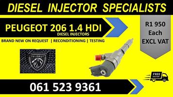 Peugeot 206 diesel injectors for sale on service exchange or recon 