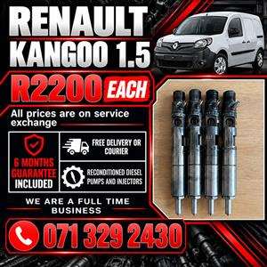 RENUALT KANGOO 1.5 INJECTORS FOR SALE WITH WARRANTY 