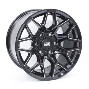 17″ Racing Hart Trance 6/139 Gloss Black Milled Alloy Wheels