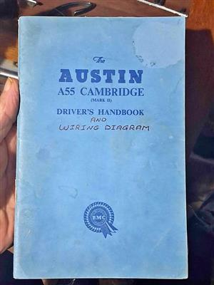 Austin Cambridge, owners book,