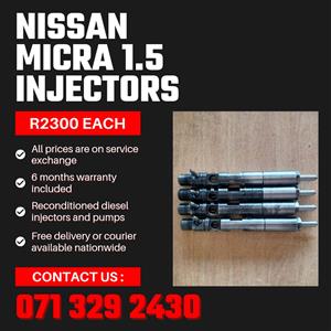 NISSAN MICRA 1.5 INJECTORS FOR SALE WITH WARRANTY 