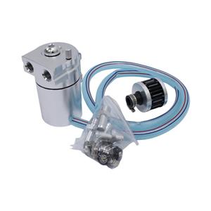 Epman Racing Oil Catch Can with Breather Filter (Silver)