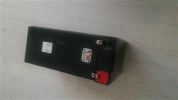 Alarm and gate motor battery