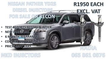 DIESEL INJECTORS FOR SALE FOR NISSAN PATHFINDER YD25