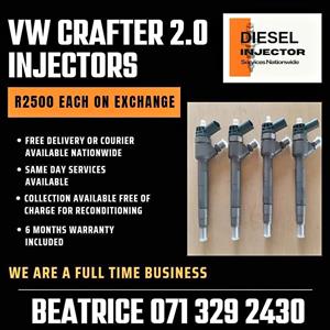 VW CRAFTER 2.0 DIESEL INJECTORS FOR SALE WITH WARRANTY