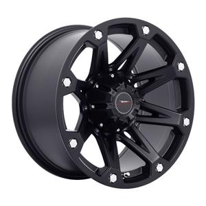 18″ A- Line Hazard 5/127 Satin Black Alloy Wheels