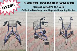 3 Wheel Foldable Walker