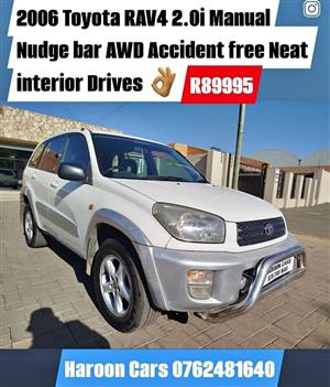 2006 Toyota RAV4 manual AWD SUV accident free 4x Brand New Tyres