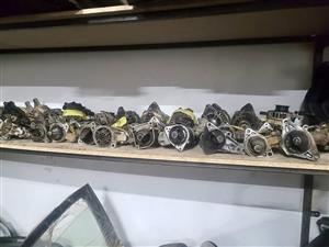 Starter motor,compressor and alternator