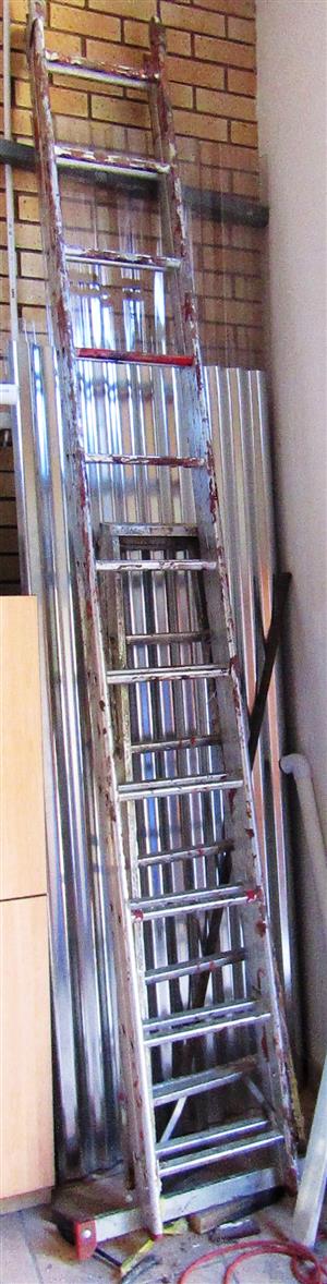 20-Rung Extension Aluminium Step Ladder