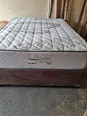 Base and matress. DeNovo Sleepapedic firm Sleep system. If the ad is showing it's available.