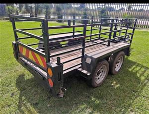 Black Trailer Double axle(trailer) Trailer