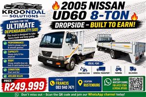 2005 Nissan UD60 8 ton drop-side
