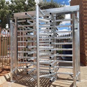 Pro-4 Double Full Height Turnstile Hot Dip Galvanised Finish