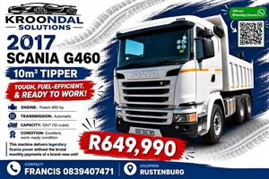2017 Scania G460 back tipper - 10 cube
