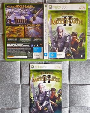 Xbox 360 The Lord of The Rings The Battle For Middle Earth II Game Used