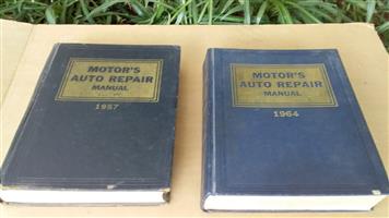 Motor auto repair manuals books