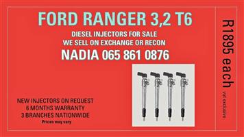 FORD RANGER 3,2 T6 DIESEL INJECTORS FOR SALE