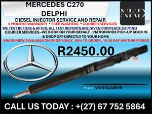 Mercedes C270 Delphi Diesel Injectors 