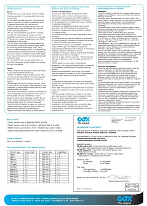 COX PNEUMATIC CAULKING 