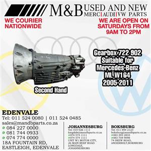 Gearbox 722 902 (Second Hand) Suitable for Mercedes-Benz ML W  Part number: R