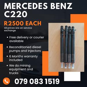 MERCEDES BENZ C220 INJECTORS FOR SALE WITH WARRANTY 