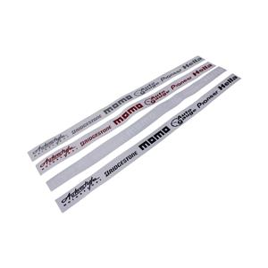 Vinyl Grocery List Stripe - Autostyle/Bridgestone/Momo/Autogauge/Pioneer/Hella 80x4cm (Each) Red