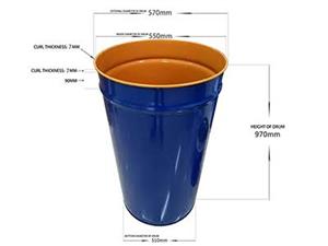 Opentop steel 210 L drums