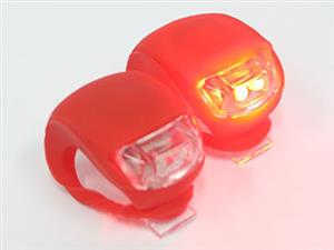 Universal Silicon & LED Bicycle Flashing Light (pair)