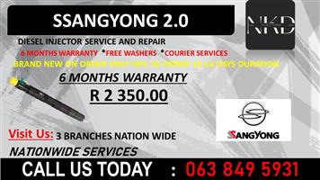 SSANGYONG 2.0 DIESEL INJECTORS BLUFF KWAZULU NATAL 