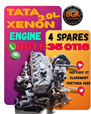Tata xenon 3.0lt engine spares available