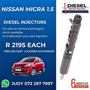 Nissan Micra 1.5 Diesel Injectors for sale
