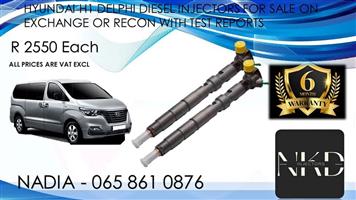Hyundai H1 diesel injectors for sale we sell on exchange or recon with warranty