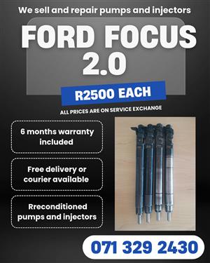 FORD FOCUS 2.0 INJECTORS FOR SALE WITH WARRANTY INCLUDED 