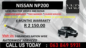 NISSAN NP200 DIESEL INJECTORS PHOENIX KWAZULU NATAL    
