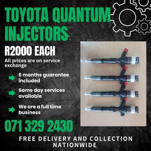 TOYOTA QUANTUM INJECTORS FOR SALE WITH WARRANTY INCLUDED 