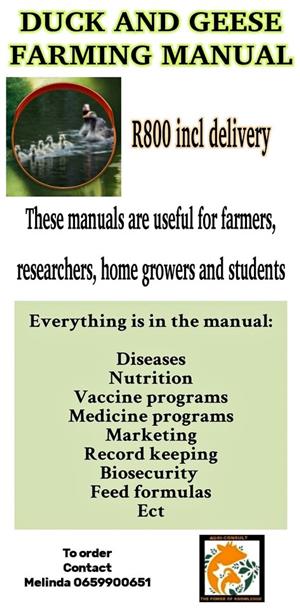 DUCKS AND GEESE FARMING MANUAL